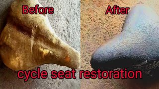 cycle seat restoration  cycle ka seat nye jaisa kare Pathakcycles [upl. by Yelrebma]