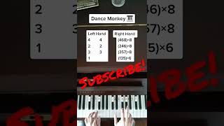 How to play dance monkey on piano shorts pianotutorial [upl. by Louie]