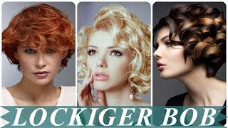 Coole bobfrisuren mit locken 2018 [upl. by Kerrie]