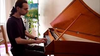 Rameau Suite in a minor  Allemande John Moraitis spinet [upl. by Tini]