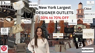 Discount Luxury Shopping at Woodbury Common Outlets I Dior Gucci Loewe Fendi Prada YSL Celine [upl. by Gurango]