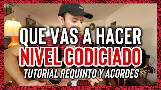 Que Vas a Hacer  NIVEL CODICIADO  Jose Mejia  Tutorial  REQUINTO  Guitarra [upl. by Theda]