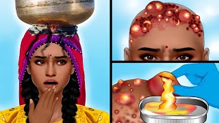 ASMR Treat the Girls Scalp to Remove Head Acne and Pimples Popping  Itchy Scalp Treatment ASMR [upl. by Yramliw]