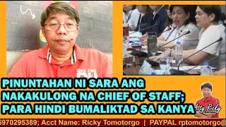 PINUNTAHAN NI SARA ANG NAKAKULONG NA CHIEF OF STAFF PARA HINDI BUMALIKTAD SA KANYA [upl. by Ob455]