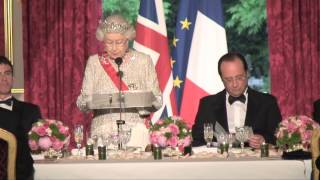 The Queens speech at the French State Banquet [upl. by Camilo]