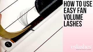 How To Use Easy Fan Volume Eyelash Extensions [upl. by Dinah]