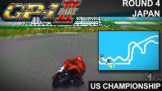 GP1 Part II SNES  US Championship  Round 4 Japan Gameplay [upl. by Bobbette]