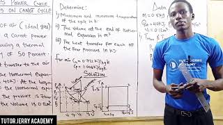 Gas power cycles thermodynamics  Carnot cycle Numerical Two [upl. by Aihsyak]