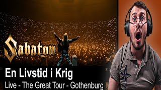 Italian Reacts To SABATON  En Livstid I Krig Live  The Great Tour  Gothenburg [upl. by Eatton]