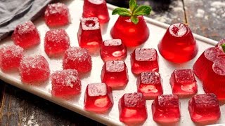 EVDE 3 MALZEME İLE DOĞAL JELİBON TARİFİ  Jelly Beans Recipe With 3 Ingredients [upl. by Senior]