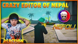 Junior Reacts To Nefoli Unique Style Editor Of Nepal  Garena FreeFire [upl. by Arobed683]