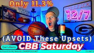 College Basketball Picks EVERY GAME  Saturday Dec 7th  TONS OF TRAPS [upl. by Lazar]