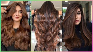 IMPRESSIVE CHOCOLATE BROWN HAIR COLOR IDEAS  COLOR DE PELO MARRÓN CHOCOLATE [upl. by Leaper566]