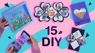 15 GIFT IDEAS FOR YOUR LOVED ONES  BFF GIFT Cards and more by GIRL CRAFTS [upl. by Haig367]