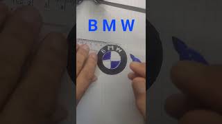 🚘 How to Draw the ‪BMW‬ Logo [upl. by Ecargyram634]