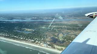 Kiawah Island SC Aerial View from Airplane  Ocean Course [upl. by Earehc433]