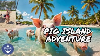 Swimming with Pigs Like a PRO in No Time  Travel vlog [upl. by Hild]