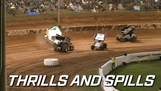 Thrills and Spills  2nd Oct 2021 Archerfield  ECL Sprintcar Series R01 [upl. by Kasey]