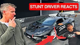 FAST amp FURIOUS STUNT DRIVER REACTS TO DRIFT LAMBORGHINI … [upl. by Sordnaxela552]