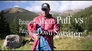 Patagonia Micro Puff vs Patagonia Down Sweater 2022  Which One is Best for You [upl. by Aurie320]