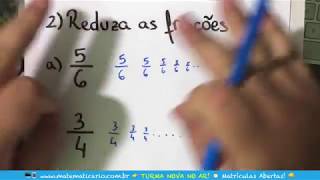 ⏱ REDUZIR FRAÇÕES 👉 Minuto Matemática [upl. by Carn]