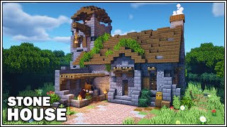 Minecraft Stone House Tutorial How to Build [upl. by Angid]