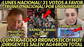 LUNES NACIONAL 31 VOTOS A FAVOR SALEN DIRIGENTES DE INMEDIATO POR UNANIMIDAD EL PAIS FESTEJAA [upl. by Lihcox]