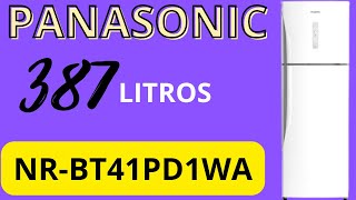 GeladeiraRefrigerador Panasonic Frost Free Duplex  Branca 387L Top Freezer NRBT41PD1WA REVIEW [upl. by Cung]