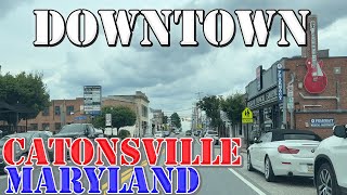 Catonsville  Maryland  4K Downtown Drive [upl. by Akerue]