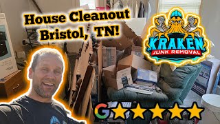 Bristol TN House Cleanout  Professional Junk amp Furniture Removal by Kraken Junk Removal [upl. by Herson]