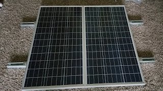 UNISTRUT SOLAR PANEL MOUNT How to install solar panels Using UnistrutSuperstrut [upl. by Kus985]