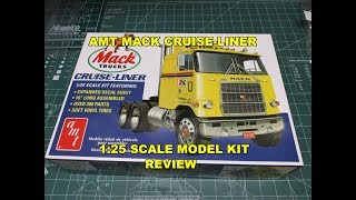 AMT MACK CRUISE LINER 125 MODEL KIT REVIEW AMT1062 [upl. by Nagoh]