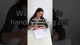 Het wordt een soort hiëroglief 📜 postnl handtekening [upl. by Neelon]