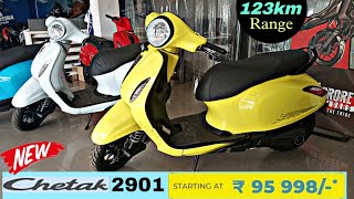 Bajaj Chetak 2901 Review  Base Model Of Chetak Electric [upl. by Dru801]