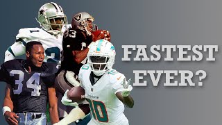 Who is the fastest player ever in the NFL Top 10 [upl. by Calista]