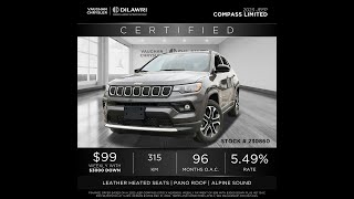 2023 Jeep Compass 4x4 Limited  Vaughan Chrysler Stk 230860 [upl. by Nay582]