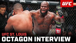 Derrick Lewis Octagon Interview  UFC St Louis [upl. by Ashil827]