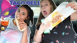 TRYING THE ENTIRE TACO BELL MENU  MUKBANG  Steph Pappas [upl. by Rudyard]