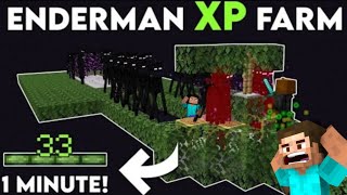 Minecraft EASY ENDERMAN XP FARM 120 Without ENDERMITE [upl. by Aij528]