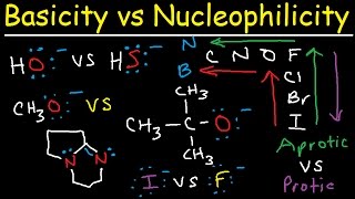 Basicity vs Nucleophilicity  Steric Hindrance [upl. by Einotna]