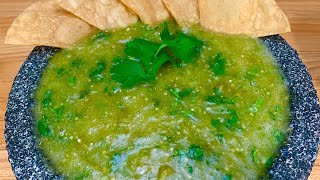 Salsa Verde Mexicana facilísima de hacer con pocos ingredientes [upl. by Denver]