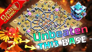 Top 13 TH13 WAR BASE WITH LINK Best COC TH13 Base anti 3 star war base 2024 after update [upl. by Shuler]