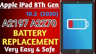 iPad 8th 2020 Battery Replacement A2200 A2198 A2197  How To  Replace ipad battery [upl. by Standish]