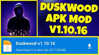 DOWNLOAD DUSKWOOD DINHEIRO INFINITO APK MOD ATUALIZADO [upl. by Shepley]