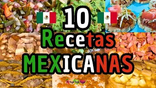 ✅10 RECETAS🇲🇽MEXICANAS🇲🇽 mihogardulcehogar recetas recetasmexicanas comidasmexicanas [upl. by Glanville693]