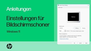 So passen Sie die Bildschirmschonereinstellungen in Windows 11 an  HP Notebooks  HP Support [upl. by Reuven]