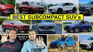 BEST Subcompact SUVs to Buy Now  Our Expert Ranking After Reviewing Them All [upl. by Anitsej596]