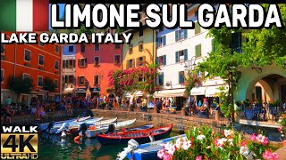 LIMONE SUL GARDA ITALY WALKING TOUR  LATEST SITUATION IN AUGUST 2023 4K60FPS [upl. by Ken]