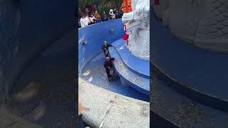 Fountain cleaners remove coins [upl. by Giulietta]