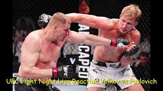 UFC Fight Night Live Reaction Volkov vs Pavlovich [upl. by Bowne882]